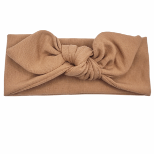 Opaska z kokardą brązowa