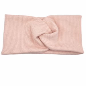 Opaska szeroka przeplatana na głowę nude