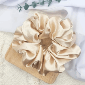 Scrunchie oversized beż