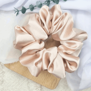 Scrunchie oversized ciepły beż