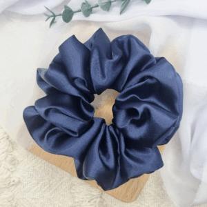 Scrunchie oversized granatowa