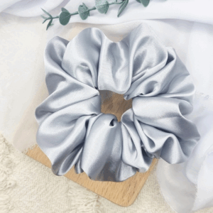 Scrunchie oversized szara