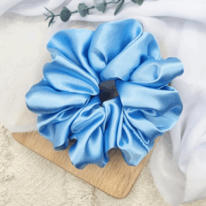 Scrunchie oversized błękitna