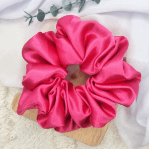 Scrunchie oversized fuksja