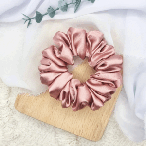 Scrunchie standard pudrowy brudny róż