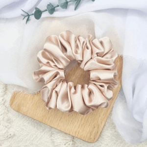 Scrunchie standard ciepły beż