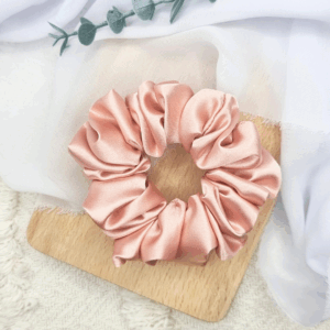 Scrunchie standard pudrowy róż