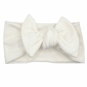 Opaska szeroka z kokardą ecru