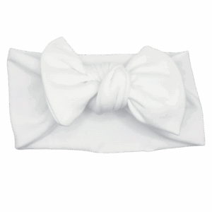 Opaska szeroka z kokardą biała