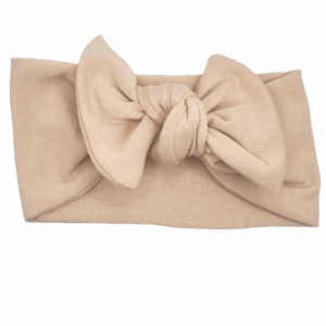 Opaska szeroka z kokardą beżowa