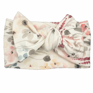 Opaska szeroka z kokardą polne kwiaty