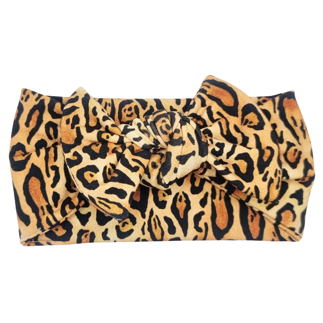 Opaska szeroka z kokardą cętki