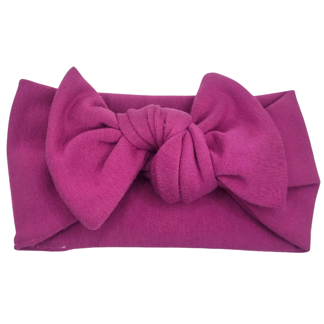 Opaska szeroka z kokardą wrzos