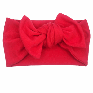 Opaska szeroka z kokardą czerwona