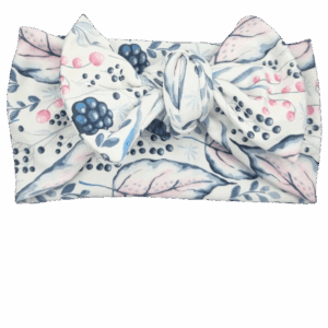 Opaska szeroka z kokardą śmietankowa w jerzyny