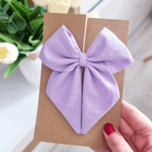 Kokardka Elen - spinka fioletowa