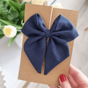 Kokardka Elen - spinka granatowa