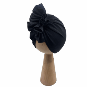Czapka turban falbanka czarna