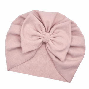 Turban z kokardką brudny róż