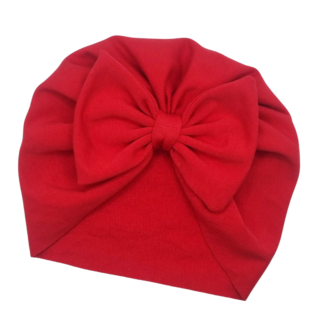 Turban z kokardką czerwony