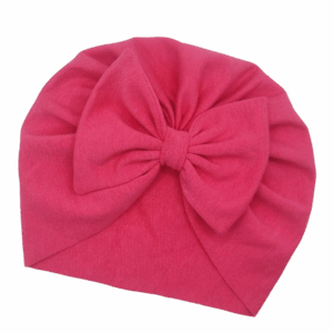 Turban z kokardką fuksja