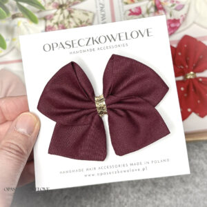 Kokardka Ali - burgund - opaska / spinka