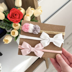 Kokardki Mia - opaski - zestaw #6