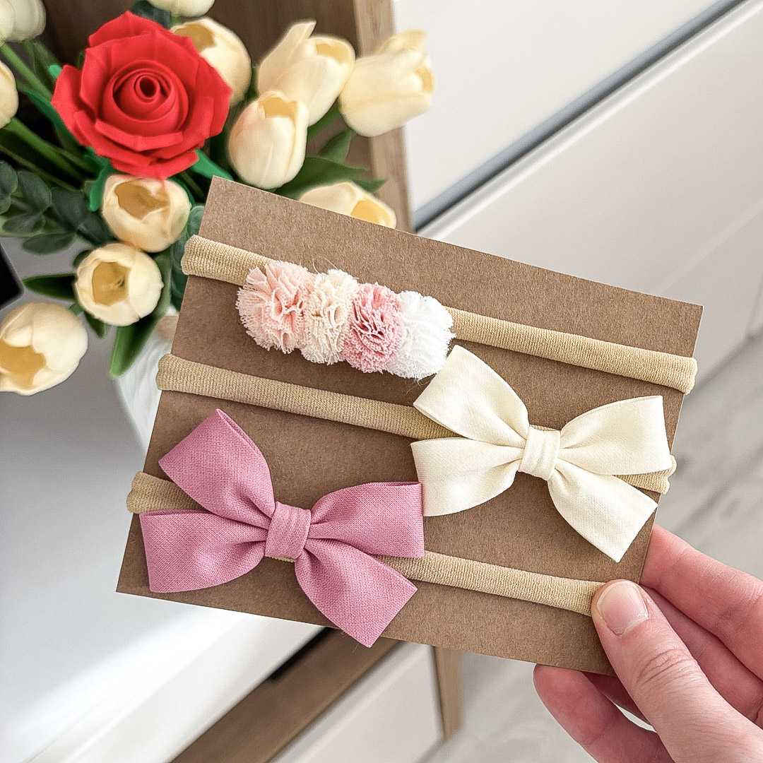 Kokardki Mia - opaski - zestaw #13