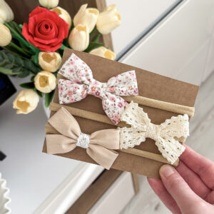 Kokardki Mia - opaski - zestaw #15