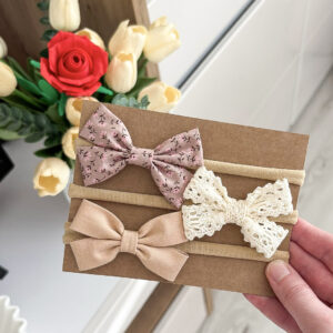 Kokardki Mia - opaski - zestaw #20