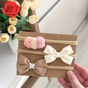 Kokardki Mia - opaski - zestaw #22