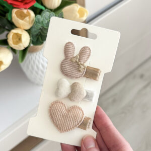 Pierwsze spinki dla niemowląt i dziewczynek – 3 szt - zestaw #1