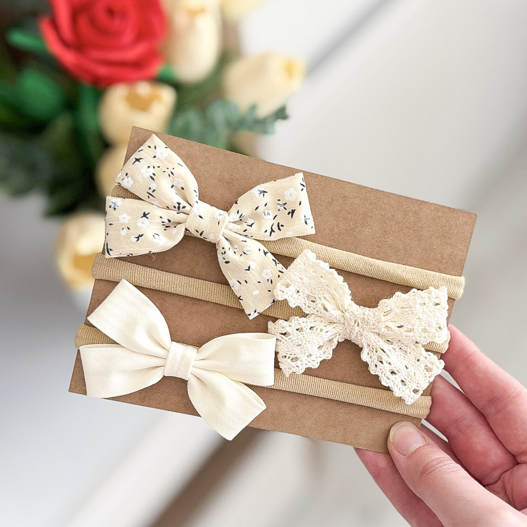 Kokardki Mia - opaski - zestaw #26