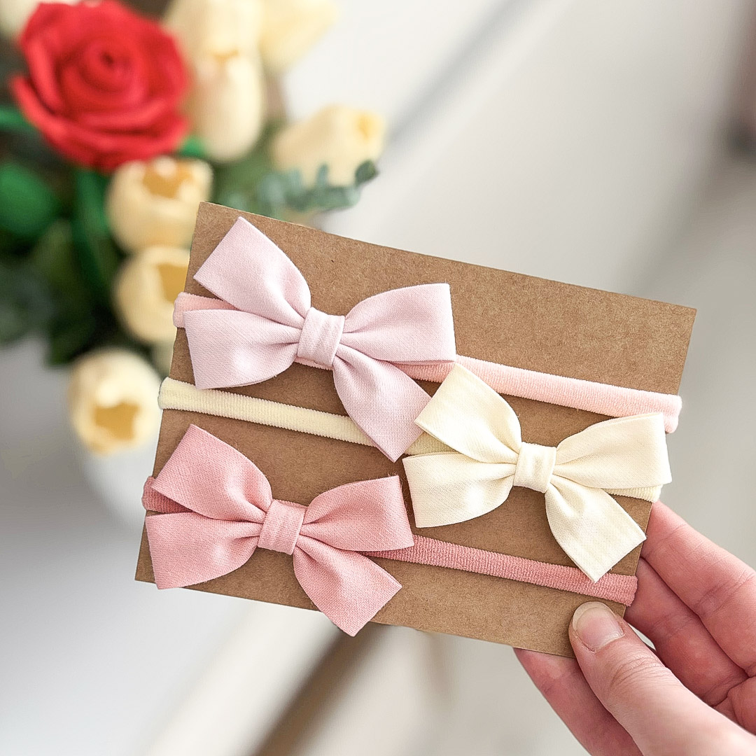 Kokardki Mia - opaski - zestaw #29