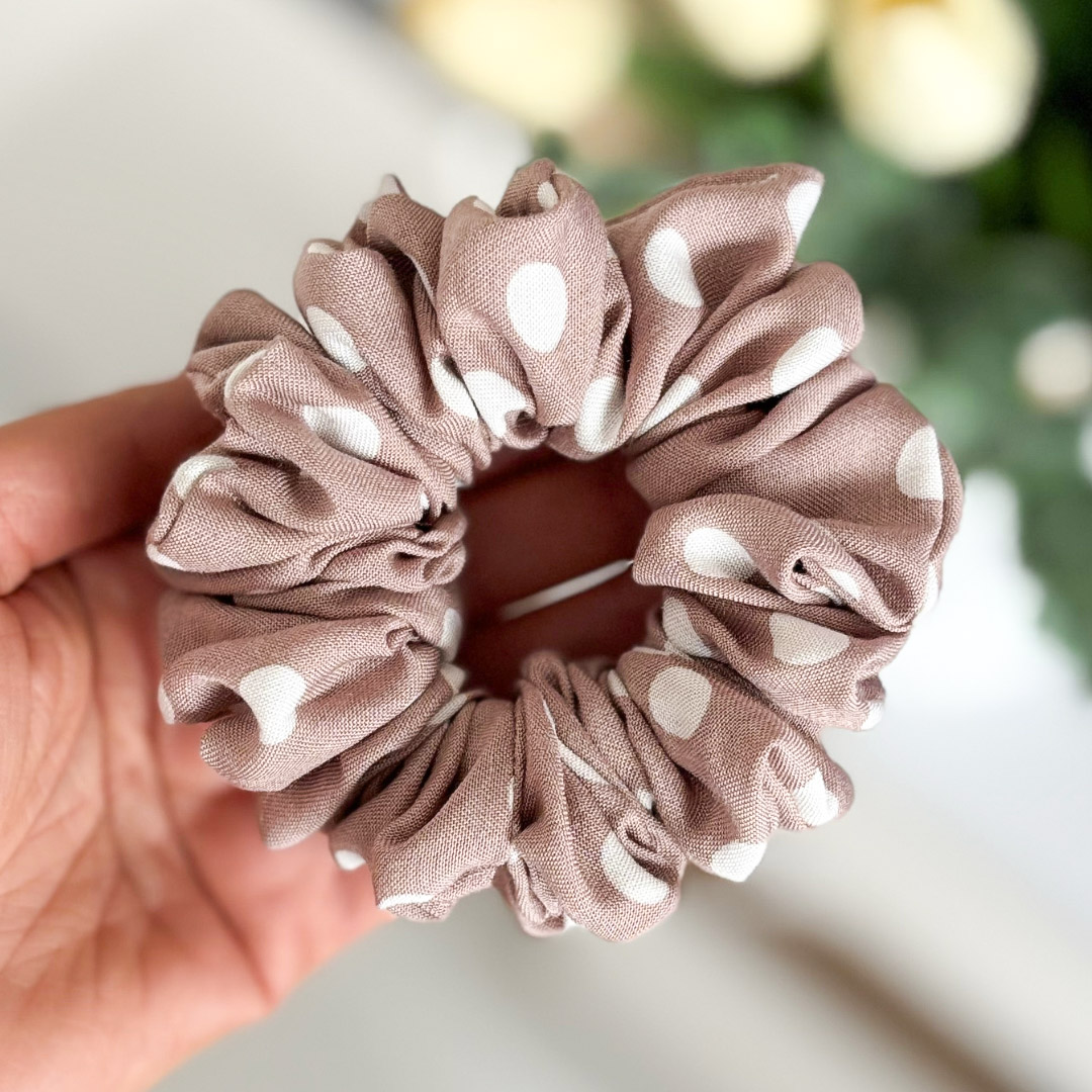Gumka do włosów scrunchie – Viola – Midi