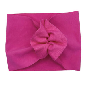 Opaska turban - motylek - fuksja