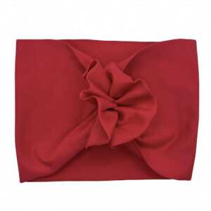 Opaska turban - motylek - czerwona