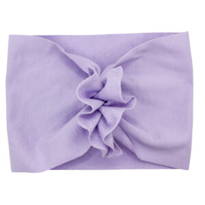 Opaska turban - motylek - fioletowa