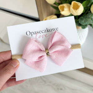 Opaska Lili - jasny róż- len